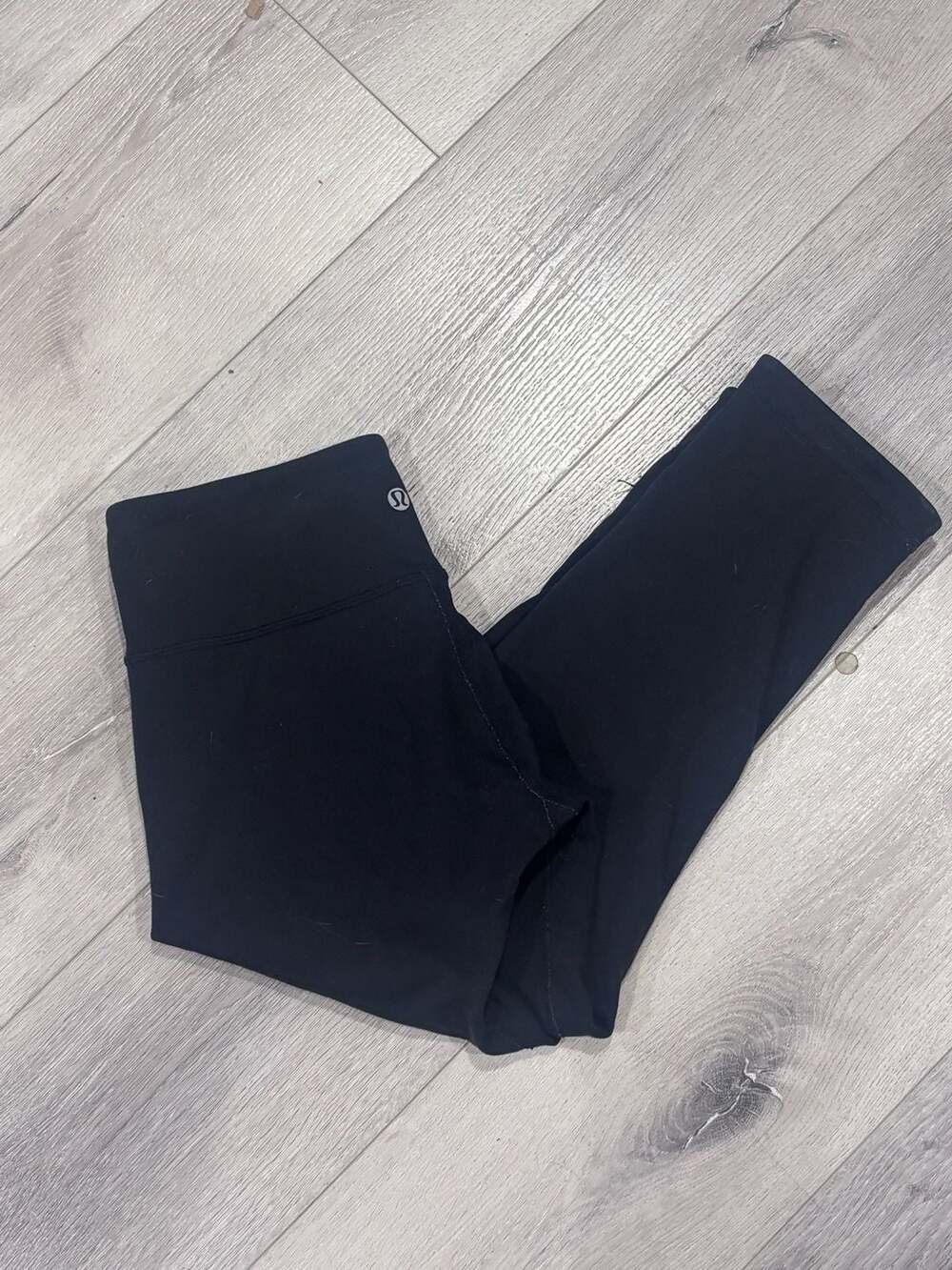 Lululemon Reversible Black |Grey Leggings High Rise Athletic Pants Women’s 6
